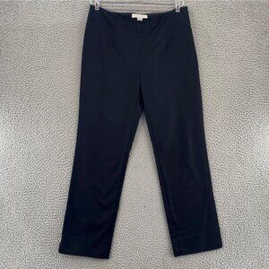 Chicos Pants Womens 0 US 4 Black Stretch Straight Leg Ankle Office Career Work